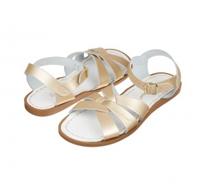 Kids' Salt Water Originals Sandals Gold | 29JKEXHYV