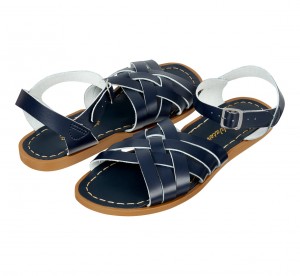 Kids' Salt Water Retro Sandals Navy | 40TFGIKPY