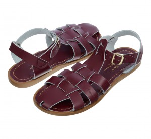 Kids' Salt Water Shark Original Sandals Claret | 74HQDCMFN