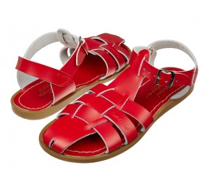 Kids' Salt Water Shark Original Sandals Red | 58KOPRELI