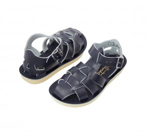 Kids' Salt Water Shark Sandals Navy | 40LEWYBIG