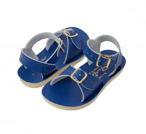 Kids' Salt Water Surfer Sandals Deep Blue | 75YNORPLJ