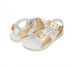 Kids' Salt Water Surfer Sandals Gold | 71MSBKGFP