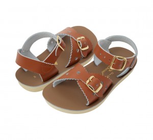 Kids' Salt Water Sweetheart Sandals Brown | 32XILWJFU