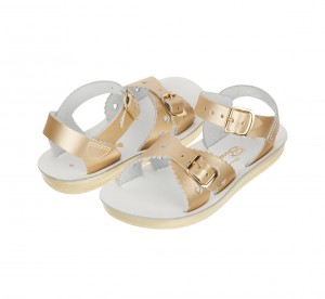 Kids' Salt Water Sweetheart Sandals Gold | 57NQTAIYV