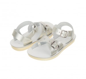 Kids' Salt Water Sweetheart Sandals Silver | 05VYCHIDU