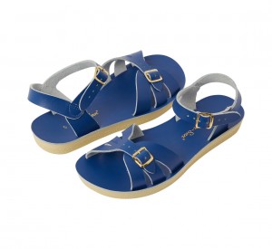 Women's Salt Water Boardwalk Sandals Deep Blue | 56SKPJDGM