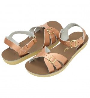 Women's Salt Water Boardwalk Sandals Rose Gold | 20NAUHPCB