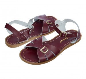 Women's Salt Water Classic Sandals Claret | 20CZOMSVA