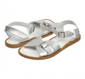 Women's Salt Water Classic Sandals Silver | 71IAGBPNV