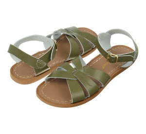 Women's Salt Water Original Sandals Olive | 95LRZAUEP