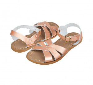 Women's Salt Water Original Sandals Rose Gold | 08YXBFOWR