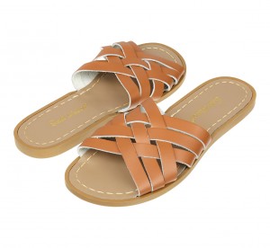 Women's Salt Water Retro Sandals Brown | 69JEDQIZF