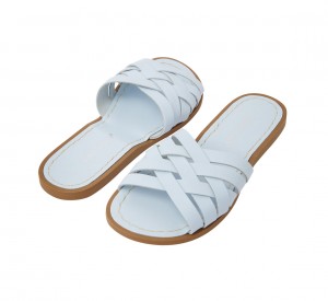 Women's Salt Water Retro Sandals Light Blue | 41OPLVHTB