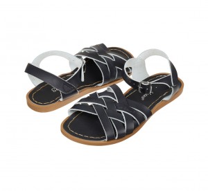 Women's Salt Water Retro Sandals Navy | 89OZLATQN