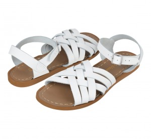 Women's Salt Water Retro Sandals White | 83IGYRBNP