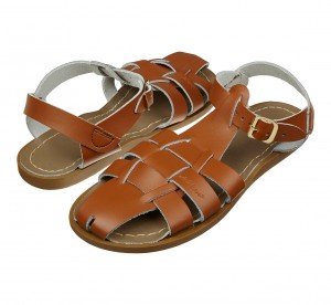 Women's Salt Water Shark Original Sandals Brown | 90GRQWZBM