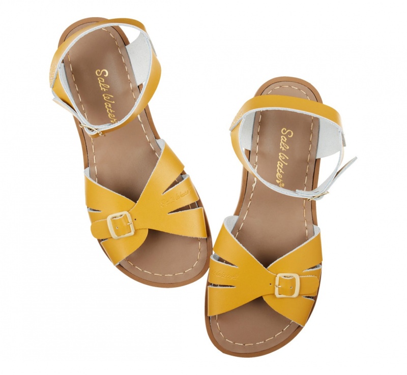 Kids' Salt Water Classic Sandals Mustard | 71HFVLWMN