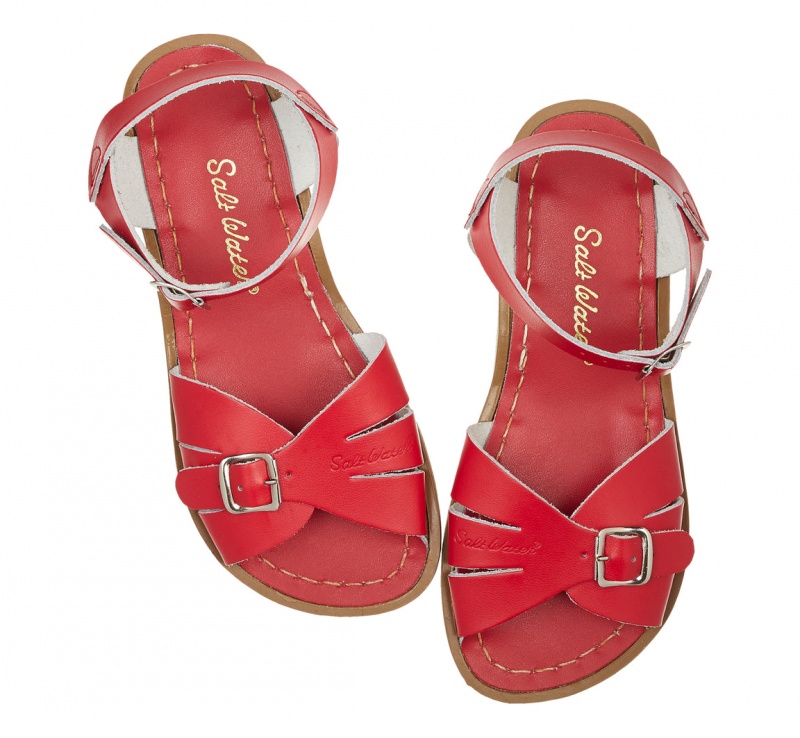 Kids' Salt Water Classic Sandals Red | 18RSENGQA