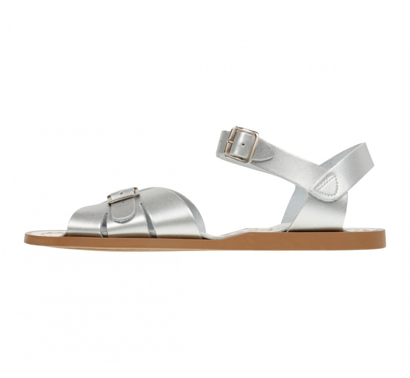 Kids' Salt Water Classic Sandals Silver | 51QMKGXYH