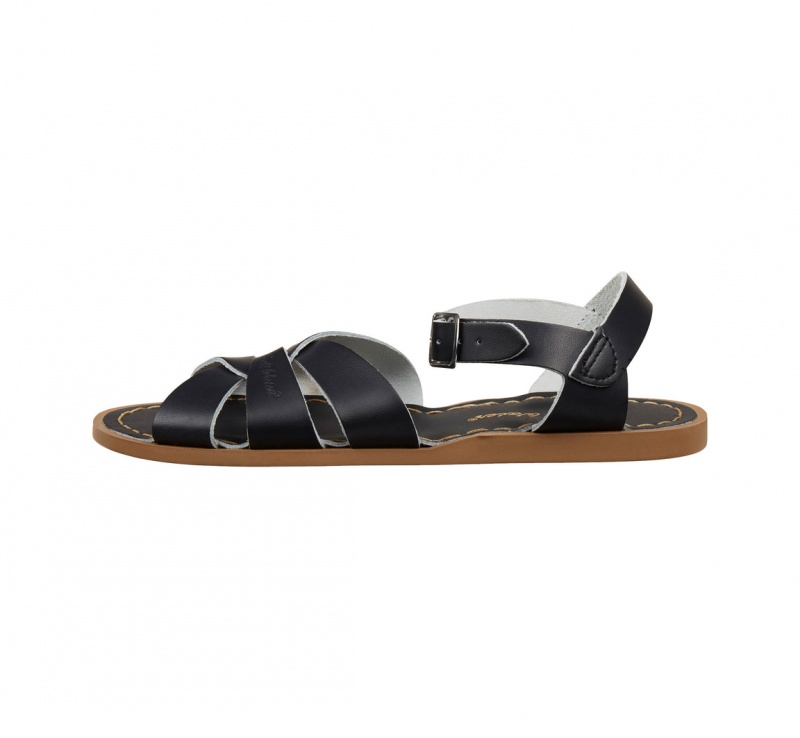 Kids' Salt Water Original Sandals Black | 98PIHBXNF