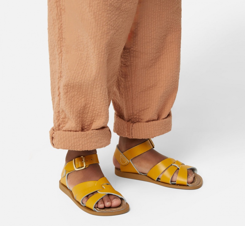 Kids' Salt Water Original Sandals Mustard | 30YXNHLAK