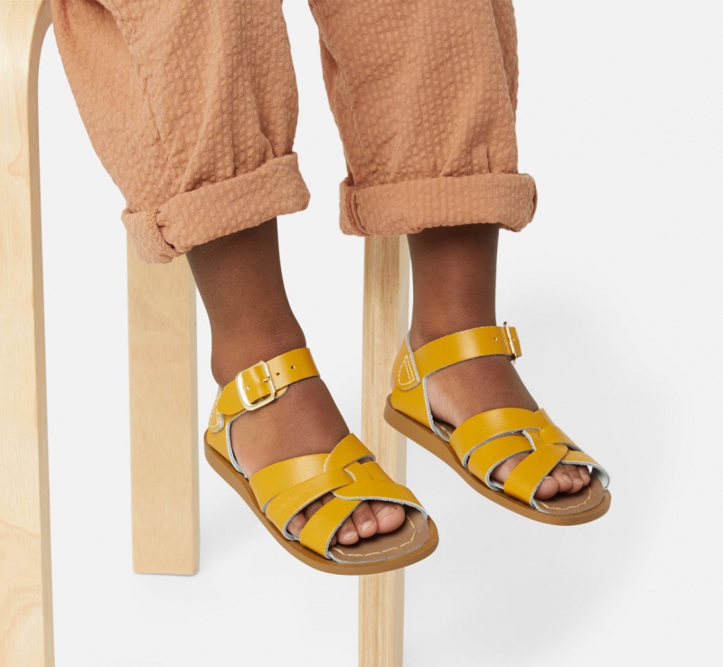 Kids' Salt Water Original Sandals Mustard | 30YXNHLAK