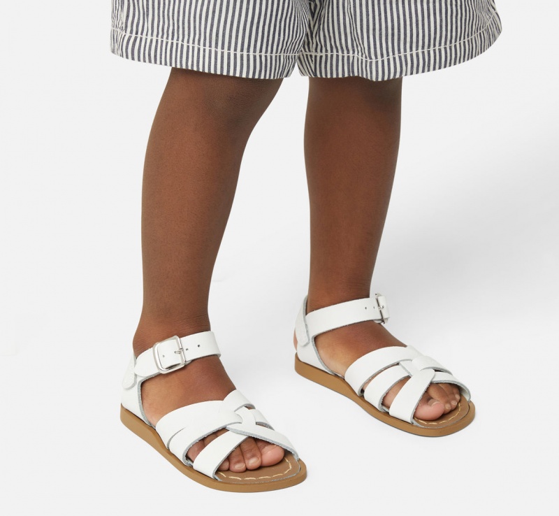 Kids' Salt Water Original Sandals White | 04IQEHTYG