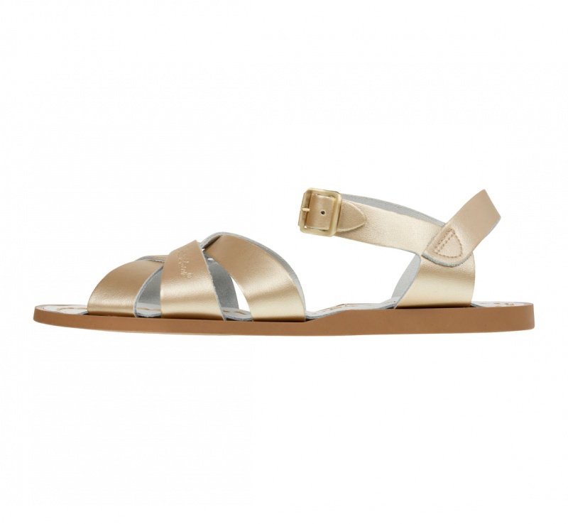 Kids' Salt Water Originals Sandals Gold | 29JKEXHYV