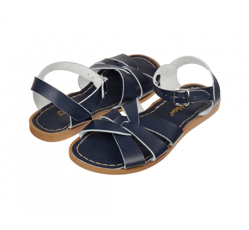 Kids\' Salt Water Originals Sandals Navy | 48XLBNTKS