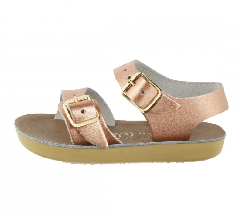 Kids' Salt Water Seawee Sandals Rose Gold | 80RDITYMA