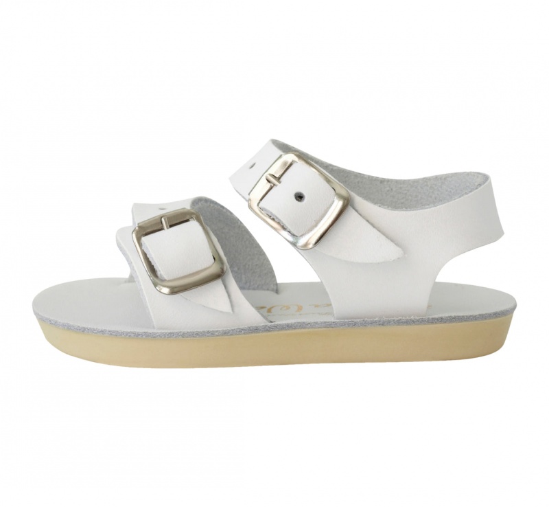 Kids' Salt Water Seawee Sandals White | 34LSHBXWF