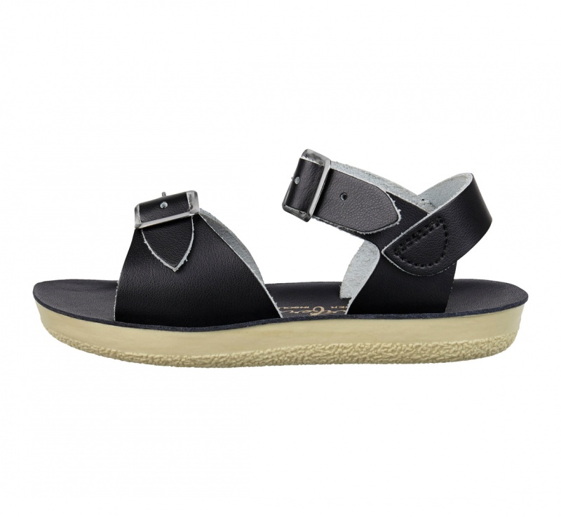 Kids' Salt Water Surfer Sandals Black | 46FDJQXZU