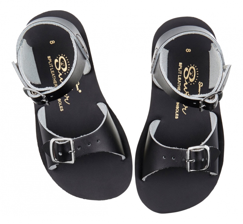 Kids' Salt Water Surfer Sandals Black | 46FDJQXZU