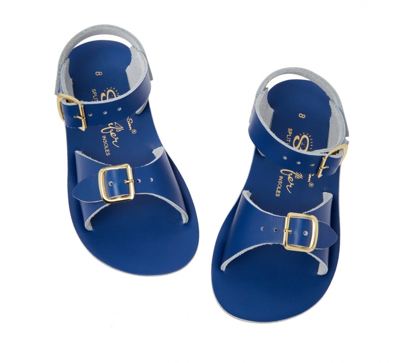 Kids' Salt Water Surfer Sandals Deep Blue | 75YNORPLJ