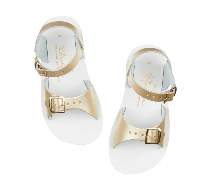 Kids' Salt Water Surfer Sandals Gold | 71MSBKGFP