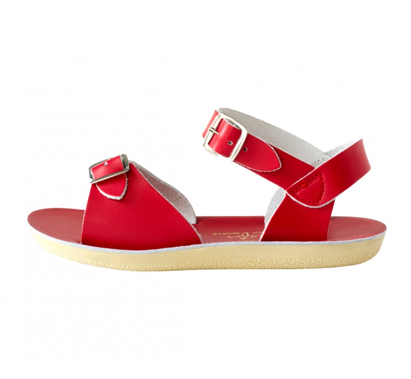 Kids' Salt Water Surfer Sandals Red | 76KGAECQB