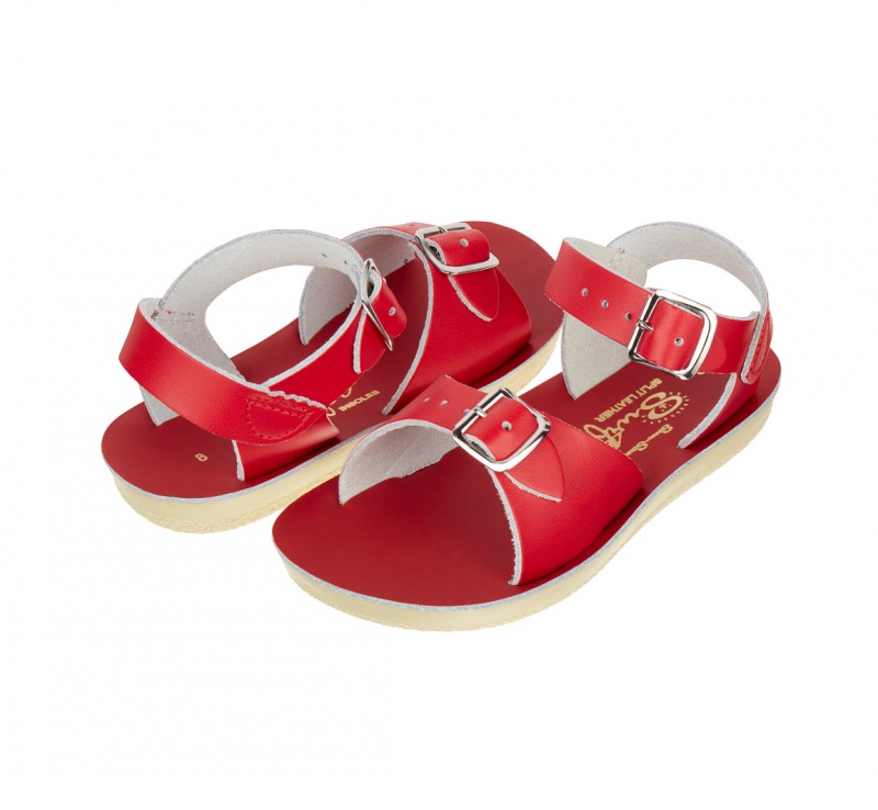 Kids\' Salt Water Surfer Sandals Red | 76KGAECQB