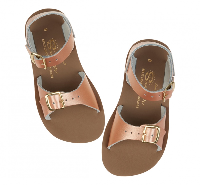 Kids' Salt Water Surfer Sandals Rose Gold | 08JYVUSDI