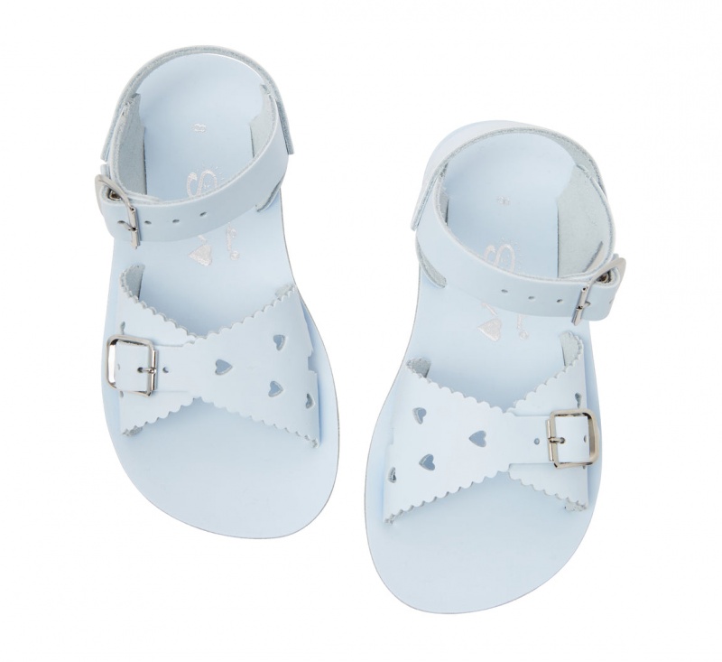 Kids' Salt Water Sweetheart Sandals Light Blue | 45LQYEZNJ