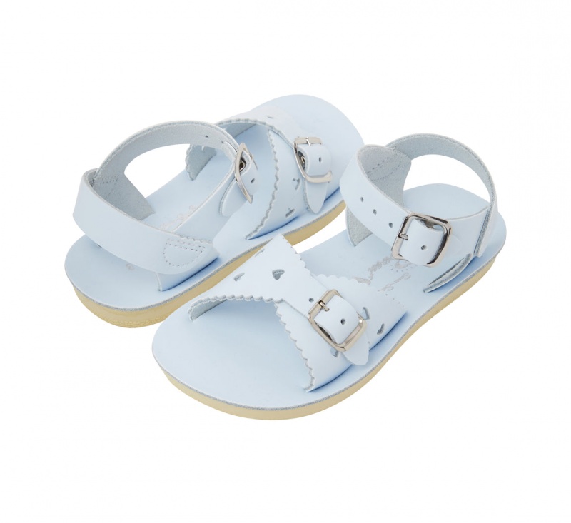 Kids\' Salt Water Sweetheart Sandals Light Blue | 45LQYEZNJ