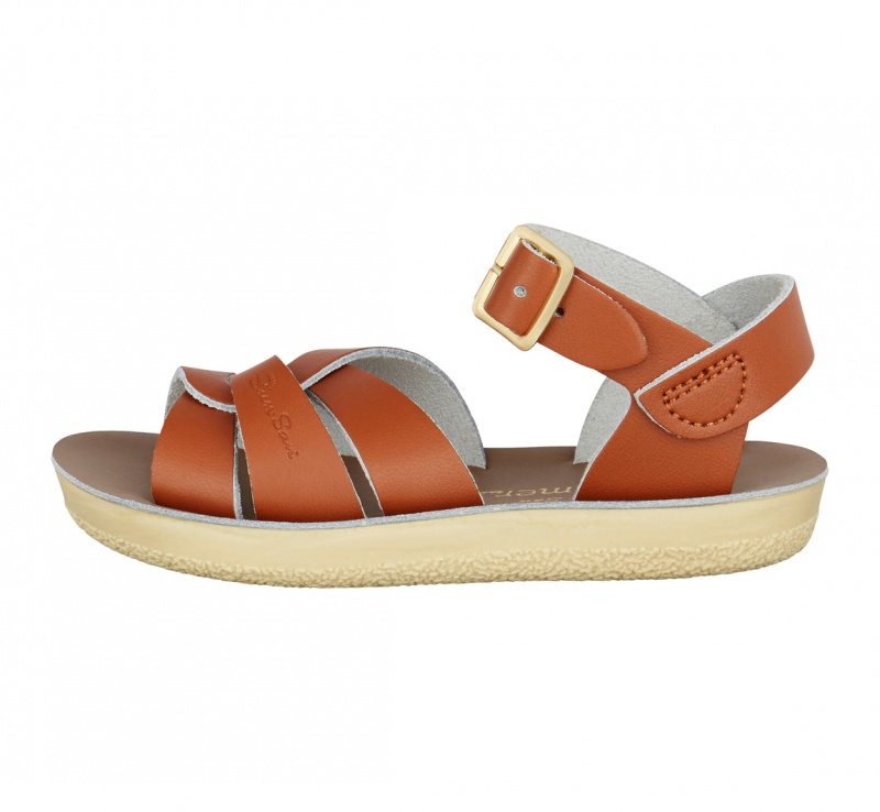 Kids' Salt Water Swimmer Sandals Brown | 68YXACWTO