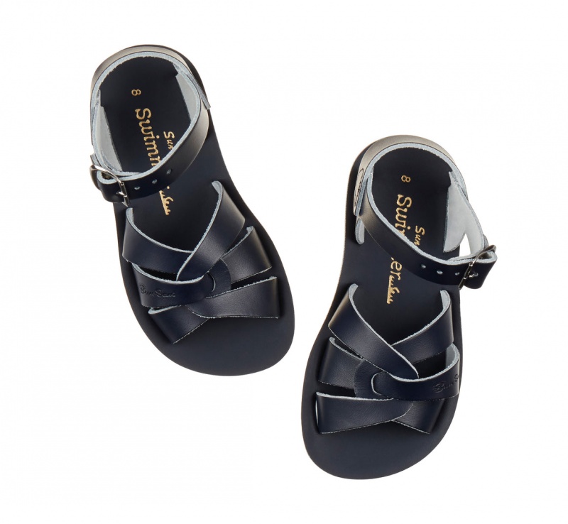 Kids' Salt Water Swimmer Sandals Navy | 96LTOBKFG