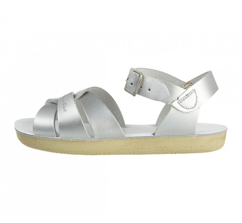 Kids' Salt Water Swimmer Sandals Silver | 42NCKUQFP