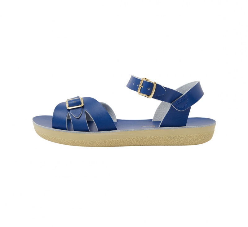 Women's Salt Water Boardwalk Sandals Deep Blue | 56SKPJDGM