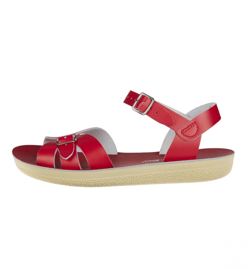 Women's Salt Water Boardwalk Sandals Red | 05YXPJNLE