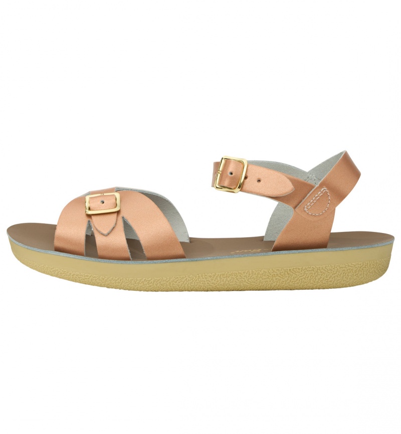 Women's Salt Water Boardwalk Sandals Rose Gold | 20NAUHPCB