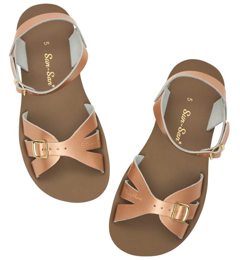 Women's Salt Water Boardwalk Sandals Rose Gold | 20NAUHPCB