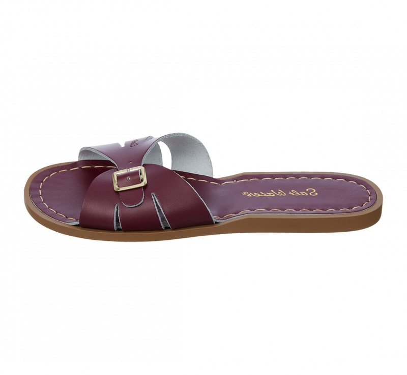 Women's Salt Water Classic Sandals Claret | 73SNMVFKT