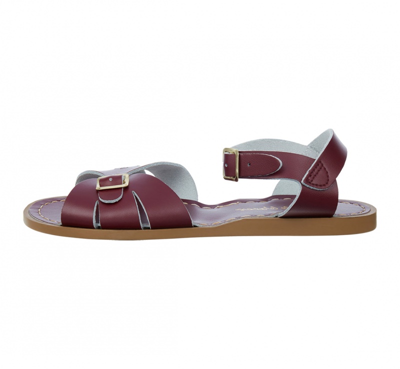 Women's Salt Water Classic Sandals Claret | 20CZOMSVA